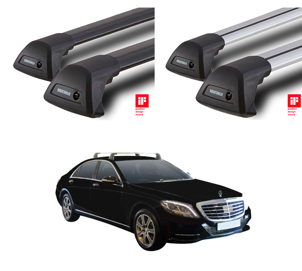 Купить Багажник на крышу Yakima (Whispbar) Mercedes-Benz S-Class W222 4  Door Sedan с 2014 за 29 900 руб. рублей — RackWorld