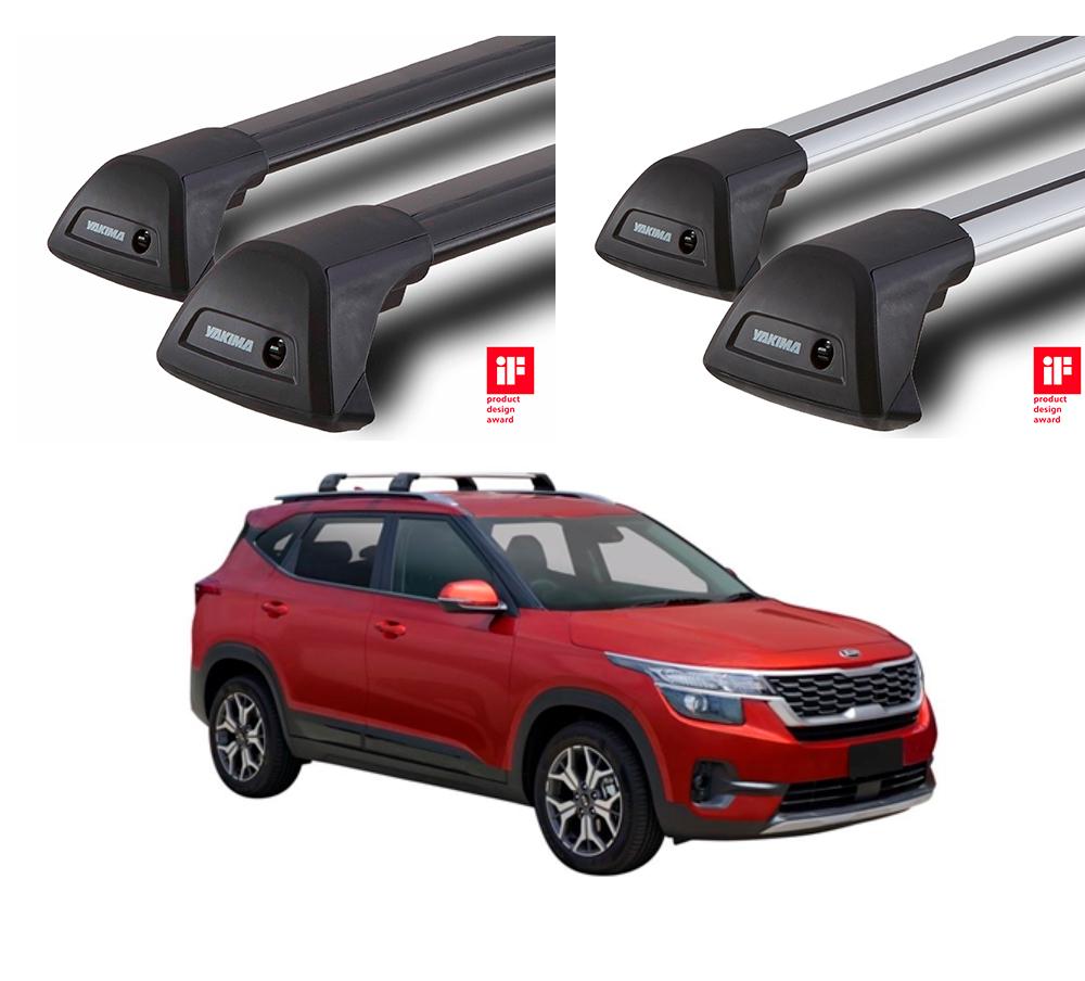 Багажник Yakima (Whispbar) на крышу KIA Seltos, 5 дверный SUV с 2019 г.,  интегрированные рейлинги