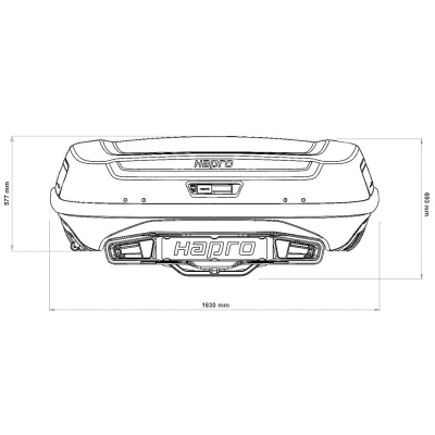  Автомобильный бокс на фаркоп Hapro Boxer L 420 Sage Green, зеленый компании RackWorld