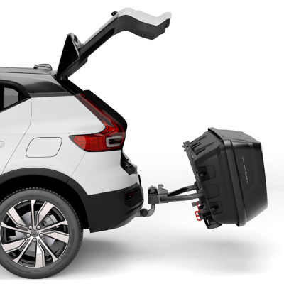  Автомобильный бокс на фаркоп Hapro Boxer L 420 Hexagon black, черный компании RackWorld