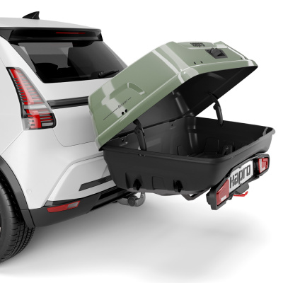  Автомобильный бокс на фаркоп Hapro Boxer M 340 Sage Green, зеленый компании RackWorld