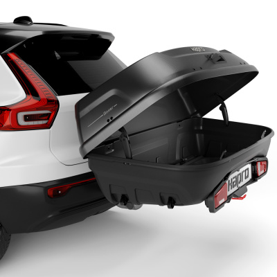  Автомобильный бокс на фаркоп Hapro Boxer L 420 Hexagon black, черный компании RackWorld