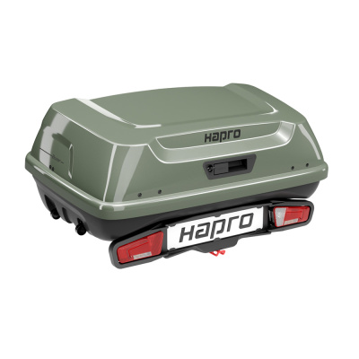  Автомобильный бокс на фаркоп Hapro Boxer M 340 Sage Green, зеленый компании RackWorld