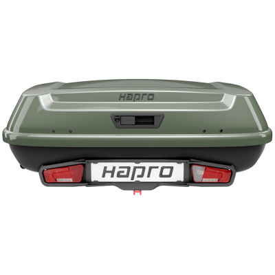  Автомобильный бокс на фаркоп Hapro Boxer L 420 Sage Green, зеленый компании RackWorld