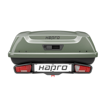  Автомобильный бокс на фаркоп Hapro Boxer M 340 Sage Green, зеленый компании RackWorld